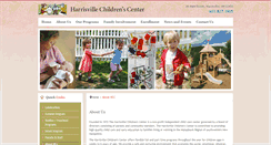 Desktop Screenshot of harrisvillechildrenscenter.org