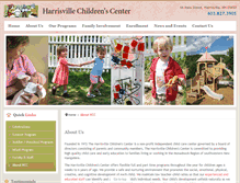 Tablet Screenshot of harrisvillechildrenscenter.org